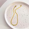 Cadena Plana de Hueso de Serpiente Dilraba Necesaria de Alta Gama Combinable Cadena para Clavícula Collar de Moda de Lujo Ligero