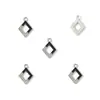 Pingente de Diamante com Gotejamento de Óleo em Moldura Geométrica Acessórios de Joias DIY com Cola Pingente de Chaveiro Brincos Colar W569