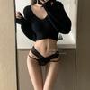 Catcher de Cintura em V * Roupas Íntimas de Renda Sexy Estilo Japonês Femininas Quentes Glamour Malha Amiga da Pele Calcinhas de Cintura Baixa no Quadril