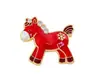 Broche de Cavalo do Zodíaco para o Ano de Nascimento, Design Único, Broche Exquisito, Alfinete Anti-Exposição, Acessório de Roupa, Joia para Homens e Mulheres