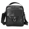 Bolsa de Piel Genuina de Alta Calidad para Hombre de Amazon Bolso de Hombro Casual de Moda Bolso Cruzado con Hebilla Magnética Simple Bolso de Hombro Pequeño para Hombre