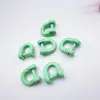 Llavero de Herradura de Colores, Llavero de Cuenta Abierta en Forma de D Pintada, Accesorio DIY, Anillo de Conexión de Aleación