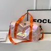 Nueva Bolsa Deportiva Personalizada con Láser para Fitness, Bolsa de Viaje Portátil de Gran Capacidad, Separación de Seco y Húmedo, Se Puede Usar como Bolsa de Equipaje con Ruedas