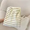 Pantalones de Pijama Rayados de Coral Fleece Estilo Coreano para Mujer, Otoño e Invierno, Engrosados, Cálidos, Suaves, Cómodos, Largos, Casuales