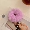 Candy Color Plush Hair Ring Imitação Rabbit Hair Rope Soft Girl Double Ponytail Head Rope All-match Girl Hair Rope Acessórios para o cabelo