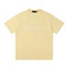Transfronterizo 24ssfog línea pecho letra ESSENTIALS Camiseta de manga corta americana tendencia holgada alta calle hombres y mujeres