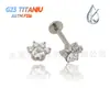 Pendientes de Labio con Forma de Corazón y Huella de Gato de Aleación de Titanio F136 con Rosca Interna Joyería de Labio de Repuesto Fabricante de Piercings Hechos a Mano Venta al por Mayor