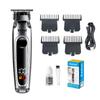 Máquina de Cortar Cabelo Profissional Kemei Km-2261 Doméstica com Display Digital Máquina Elétrica para Uso em Salão de Beleza Atacado