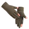 Guantes de Protección Solar de Medio Dedo para Verano para Hombres y Mujeres, Estilo Delgado, Pesca, Antideslizantes, Elásticos, Transpirables, de Secado Rápido, para Conducir, Ciclismo y Reparto