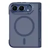 Adequado para Apple iPhone Duo, apresentando uma tela dobrável com sensação de pele, suporte para lente, acabamento fosco, adsorção magnética e uma capa protetora com eixo central para evitar quedas.