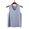 Chaleco de Seda Helada para Hombre de Verano Hombres Delgado Deportes Fitness Obstáculo Base Mangas Transpirable Tendencia al por Mayor