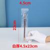 Soporte Envío Directo Bolsa Ziplock de PVC Transparente Engrosado Joyería Aretes Boca Plana Embalaje Almacenamiento Sellado Bolsa de Joyería