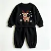 Lindo Conjunto Infantil Casual Sudadera de Primavera y Otoño para Niños y Niñas, Ropa Exterior de Dibujos Animados de Estilo Coreano de Moda para Niños Pequeños