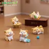 Micro Paisaje Creativo Lindo Cachorro Akita Perro DIY Accesorios de Decoración Lindo Coche Escritorio Pequeños Adornos