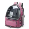 Mochila Transportadora para Gatos Ventilada con Ventana de Burbuja, Bolsa de Viaje Plegable para Mascotas Aprobada por Aerolíneas para Gatos o Perros Pequeños de hasta 15 libras, Diseño Plegable Transparente para Senderismo/Coche/Avión