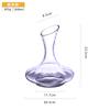 Cristal Vidro Decanter oblíquo Taça barriga grande Taça oblíqua boca virar borda transparente Taça de vinho tinto transparente Decanter taça de vinho champanhe