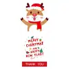 50 pegatinas/paquete en stock Pegatinas de Navidad Feliz Navidad Pegatinas para sellar cajas de regalo Pegatinas de decoración de embalaje