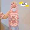 Nueva Taza Térmica de Acero Inoxidable 316 para Doble Bebida, Aspecto de Conejo Lindo, Portátil con Popote, Dibujos Animados para Niños, Taza de Agua para Estudiantes