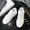 Arc De Triomphe Versão Alta Sapatos Brancos para Mulheres Primavera & Outono Novo Couro Genuíno Sapatos Casuais Versáteis Tênis Esportivos Respiráveis para Casal