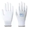 Luvas Finas para Trabalho Manual Proteção do Trabalhador Colagem por Imersão Resistente ao Desgaste Trabalho Revestimento de PU Palma Antiestático Verão Fino Respirável Cola Branca