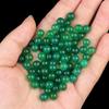 1918-6mm no porosa redonda cuenta ágata amarilla ágata roja cuenta suelta jade Dongling piedra ojo de tigre DIY arete incrustación accesorios