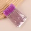 Cepillo para pestañas transfronterizo, cepillo para cejas, cepillo en espiral, brocha de maquillaje desechable, cepillo para pestañas postizas, peine para pestañas, cepillo para pestañas con mango de cristal