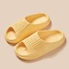 Lulenson Verano Rayas Eva Hotel Baño Templo Feria Hogar Ligeras Baño Suela Suave Pantuflas para Mujer en Stock, Antideslizantes