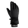 Luvas de esqui de inverno esportes masculinos forrados de lã engrossados femininos à prova d'água à prova de vento tela sensível ao toque motocicleta equitação luvas quentes