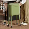 En Stock Envío Directo Mayorista Cubo de Basura Alto Hecho de Material PP con Cubos Interior y Exterior Dobles y Tapa, Cubo de Basura de Cocina que Elimina la Necesidad de Agacharse