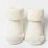 Calcetines para Bebé Recién Nacido, Calcetines Gruesos y Cálidos para Casa, Calcetines Rojos de Felpa de Tubo Medio para Bebés, Antideslizantes, No Aprietan, Suaves