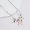 Otoño e Invierno Nuevo Cerámica de Jingdezhen Hongo Collar Accesorios para Mujer Diseño de Nicho Transfronterizo Collar Joyería para Mujer Gama Alta