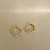 Pendientes de perla de círculo simple 2022 nuevos de moda elegantes de alta calidad pendientes de lujo ligero pendientes de verano para mujer pendientes