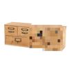 Casillero de madera maciza estilo natural con seis cajones, estilo japonés, caja de almacenamiento retro para artículos diversos de escritorio