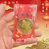 2026 Moneda Conmemorativa Sólida Caballo del Zodiaco Relieve Tridimensional Medalla Conmemorativa Souvenir Cinco Bendiciones Buen Comienzo para Negocios