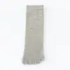 Calcetines deportivos personalizados para hombre de cinco dedos hasta la pantorrilla 10A antibacterianos y resistentes al olor, calcetines con dedos en blanco y negro, directo del fabricante, venta al por mayor