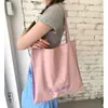 Bolso de hombro de doble capa con bloques de color dopamina estilo coreano para mujer, bolso de mano impermeable de nailon de gran capacidad, bolso tote versátil para ir al trabajo