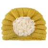 Gorro de Punto Cálido para Niños Nuevo Otoño e Invierno Transfronterizo Gorro de Princesa Florido Lindo Estilo Europeo y Americano Gorro Suave de Lana para Bebé
