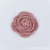 Vendas Diretas de Fábrica Flores Tridimensionais de Duas Camadas com Bordas Queimadas Flores Rosa de Tecido Artesanais DIY Flores para Sapatos Acessórios de Cabelo Acessórios para Roupas Bolsas