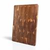 Tabla de Cortar Popular Transfronteriza Madera de Acacia Tablero de Corte de Damero Geométrico Vertical Cuadrado Tabla de Cortar de Madera Madera Sólida para el Hogar