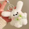 Pequeños regalos actividades de catering para promocionar el puesto muñeco de peluche lindo muñeco colgante decoración de mochila llavero