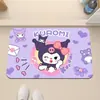 Tapete de Chão Absorvente de Lama de Diatomáceas Fofo de Desenho Animado Hello Kitty para Banheiro de Casa e Vaso Sanitário Tapete para Pés à Prova de Poeira para Porta de Entrada