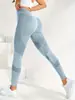Calça de yoga feminina de cintura alta com efeito bumbum up, nova roupa de yoga listrada emagrecedora, calça esportiva de ginástica estilosa, calça de ciclismo