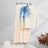 Ropa Popular de Comercio Exterior Transfronterizo, Traje Plisado a la Moda, Top de Manga Larga para Mujer, Falda Plisada, Conjunto de Dos Piezas