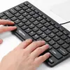 Teclado numérico USB con cable para portátil, oficina, hogar, tecla de chocolate neutro