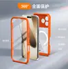 Adecuado para Apple 17Promax Funda Transparente a Prueba de Tres Elementos para Teléfono Móvil Succión Magnética Magsafe Iphone17Air Anticaídas Paquete Completo