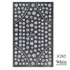 Pegatinas para decoración de uñas de la serie F transfronterizas, temática navideña 3D, copos de nieve, flores blancas doradas y plateadas, pegatinas para decoración de uñas.