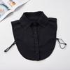 Guangzhou fábrica directa otoño e invierno nuevo solapa gancho cuello falso gasa media camisa de mujer cuello de encaje transfronterizo