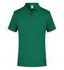 Camisa Polo Verde Glacial com Lapela Uniforme de Classe Manga Curta Logo Impresso Publicidade Corporativa Camisa Cultural Camiseta Roupa de Trabalho Uniforme de Grupo Verão