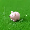 Figuritas de cerditos adorables en miniatura para microlandscapes, lindas decoraciones de jardín, adornos para manualidades, accesorios para colgar y pequeñas decoraciones de escritorio