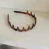 Estilo Coreano Estilo Ins Faixa de Cabelo Antiderrapante com Dentes Ondulada de Strass Design Antiderrapante Não Apertar o Cabelo Arrumar Fios Soltos Acessórios de Cabelo para o Dia a Dia